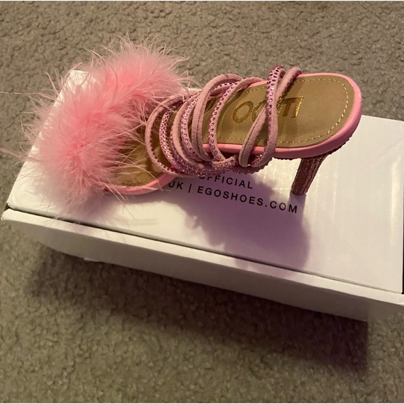 ego brand pink stiletto wrap heels - Picture 3 of 8